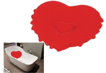 Immagine di Cuscino cuore rosso per vasca
