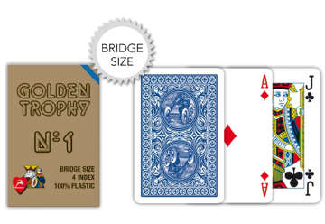 Immagine di Carte bridge golden trophy blu