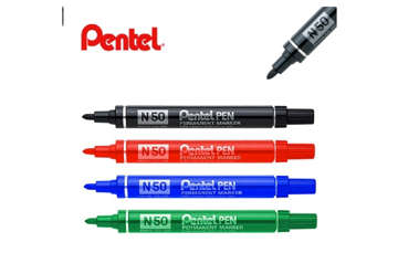 Immagine di Pentel pen n50 rosso 12pz