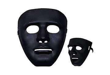 Immagine di Maschera carnevale nera tipo Mamuthones