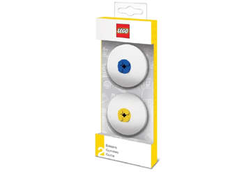 Immagine di Confezione 2 gomme blu e giallo Lego