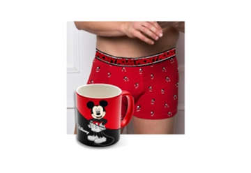 Immagine di Mickey Mouse tazza in scatolacon boxer tg S/XL
