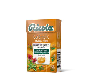 Immagine di Astuccio Ricola Caramello e Melissa d'oro 50gr