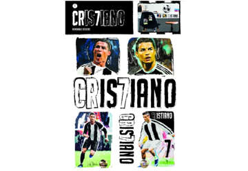 Immagine di ADESIVO CRISTIANO RONALDO QUADROTTI 24X33 CM