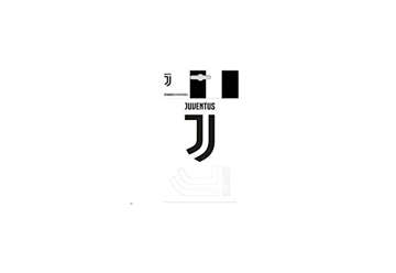 Immagine di ADESIVO JUVENTUS LOGHI B/W TRASPRENTI