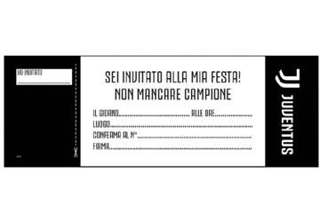 Immagine di Invite a festa Juventus - Blocchetto da 20pz