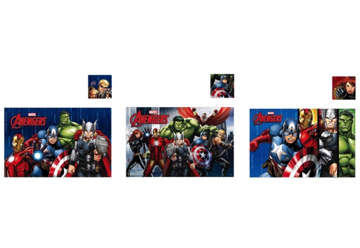 Immagine di Tovaglietta + sottobicchiere plastificato Avengers 43x28cm