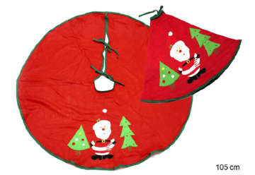 Immagine di PIEDE ALBERO BABBO NATALE TESSUTO ROJO 105 X 105 X 0,10 CM