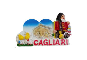 Immagine di Magnete cuore con pastore Cagliari