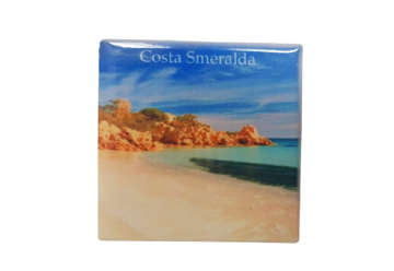 Immagine di Magnete Ceramica Costa Smeralda capriccioli 5x5cm