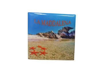 Immagine di Magnete Ceramica La Maddalena 5x5cm