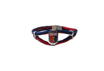 Immagine di BRACCIALE 2 FILI PU CON CRESTUFFICIALE CM 21 GENOA