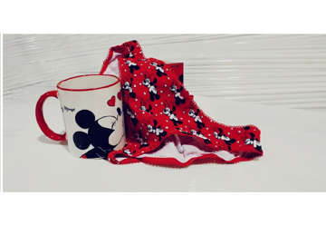 Immagine di Minnie & Michey Mouse tazza in scatola con slip/boxer TG S/XL