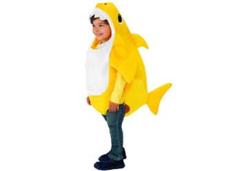 Immagine di Costume baby shark giallo con canzone 3-4 anni