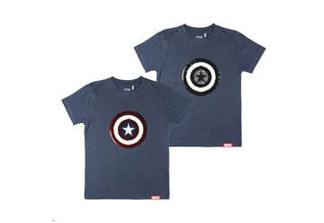 Immagine di T-shirt Marvel Capitan America paillettes reversibili tg. 12 anni