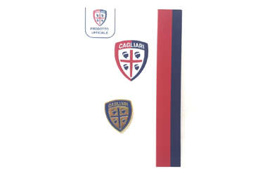Immagine di Spilla in metallo smaltato "Gold Edition" Cagliari calcio