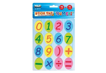 Immagine di Memostick - Numeri 16 pads 33x45mm 15fogli