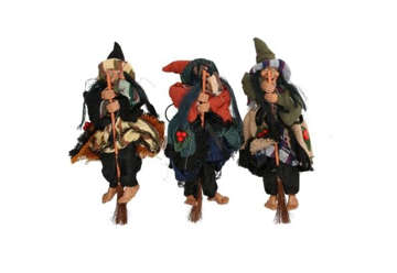 Immagine di Befana con luci e musica assortiti cm12x 38x7